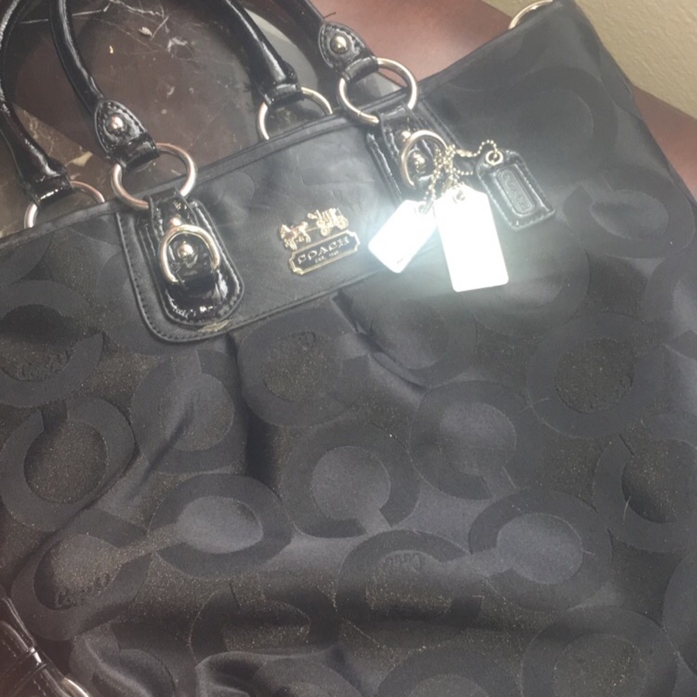 Black coach purse